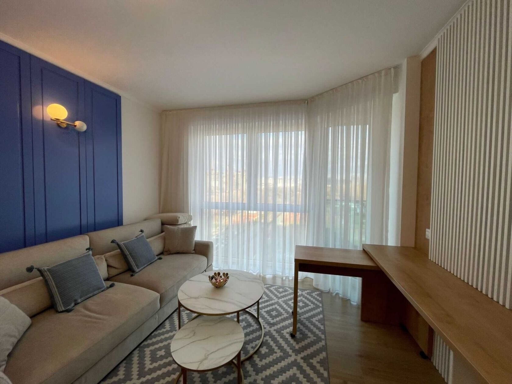 apartament luminos cu 2 camere | floreasca residence — fotografia 3